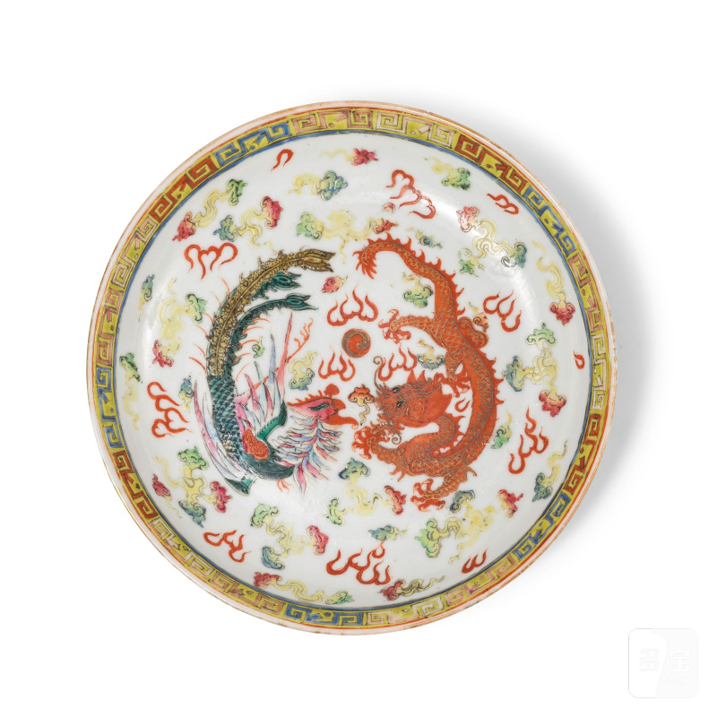 清晚期 粉彩盌及盤 一組兩件 | ASSIETTE ET BOL EN PORCELAINE DE LA FAMILLE ROSE - 图5